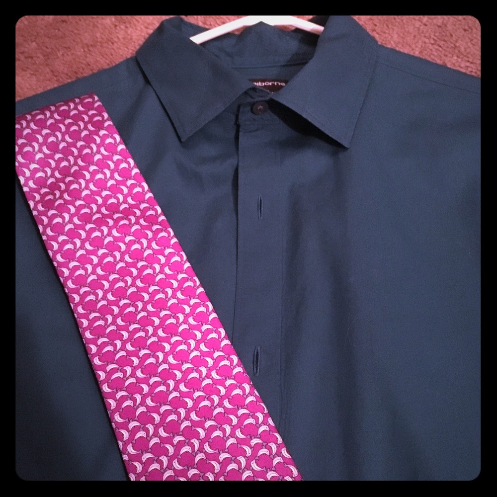 Men’s tie-Dolphin 🐬 print -purple and blue !
